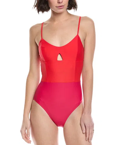 Summersalt The Swan Dive One-piece In Red