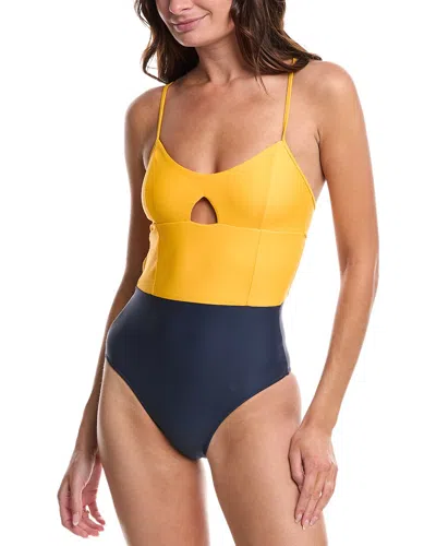 Summersalt The Swan Dive One-piece In Yellow