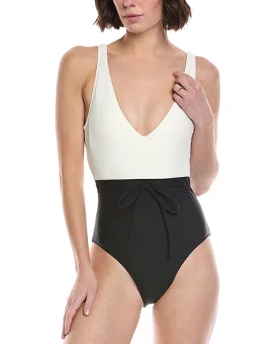 Summersalt The Tie-waist Backflip One-piece In White