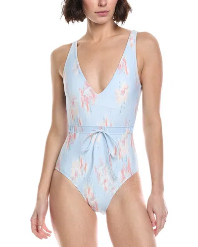 Summersalt The Tie-waist Backflip One-piece In Blue