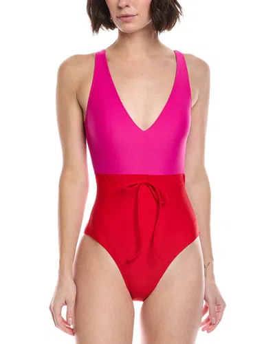 Summersalt The Tie-waist Backflip One-piece In Multi