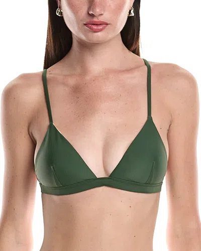Summersalt The Triangle Bikini Top In Green