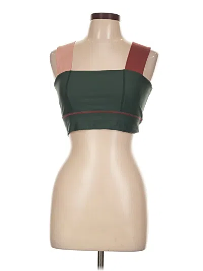 Pre-owned Summersalt Tube Top Green Strapless Neckline Tops