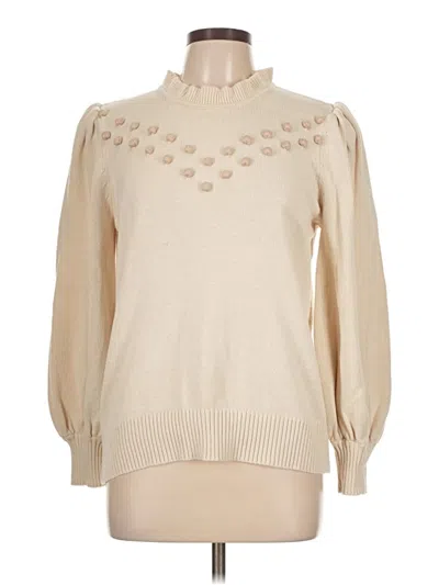 Pre-owned Summersalt Turtleneck Sweater In White