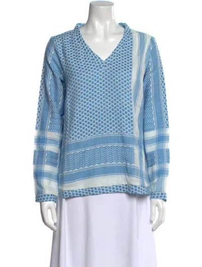 Pre-owned Summery Copenhagen Printed V-neck Sweatshirt W/ Tags In Multi
