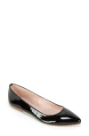 Summit 'kamora' Pointy Toe Flat In Black
