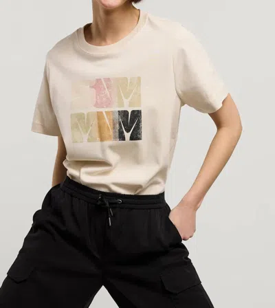 Summum Artwork Tee In Beige