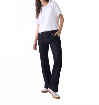 Summum Comfort Stretch Flared Jeans In Night Blue Denim