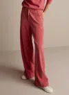 Summum Flared Corduroy Pant In Coral In Pink