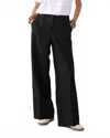 Summum Foam Wide-leg Trousers In Black In Black