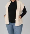 Summum Gilet Quilted Jersey - Plus In Ivory In Neutral