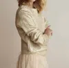 Summum Gold Foil Sweater In Gold