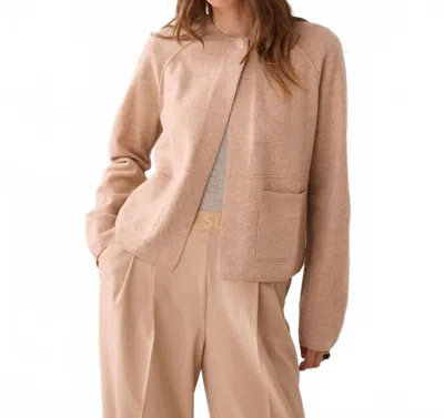 Summum Lambswool Cardigan In Camel In Neutral