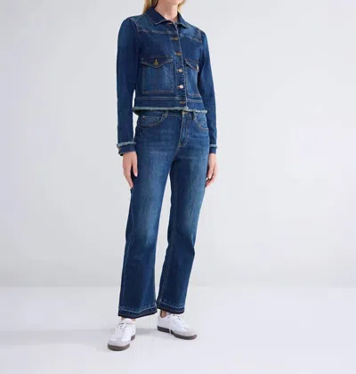 Summum Maya Bootcut Cropped Jean In Night Blue