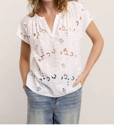 Summum Openwork Top In Off White