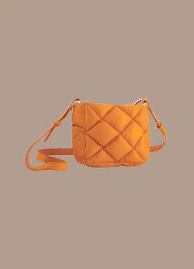 Summum Puff Bag In Pumpkin In Blue