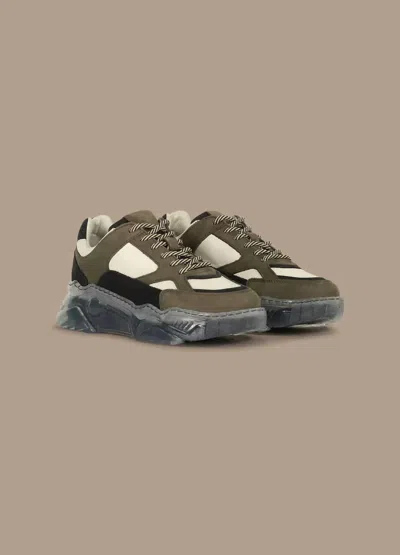 Summum Sole Sneaker In Wood In Green
