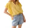 Summum Thin Gauze Blouse In Yellow In Yellow