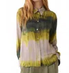 Summum Tie Dye Ecovero Fabric Shirt Blouse In Multicolor In Multi