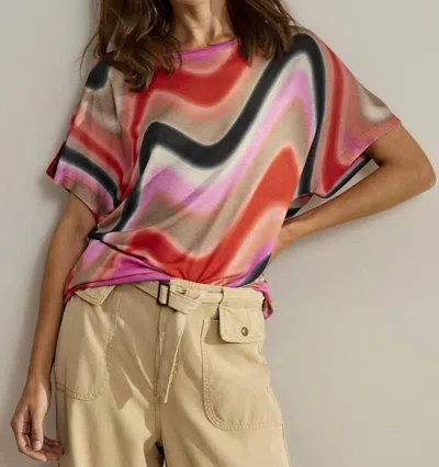 Summum Wave Print Top In Multi