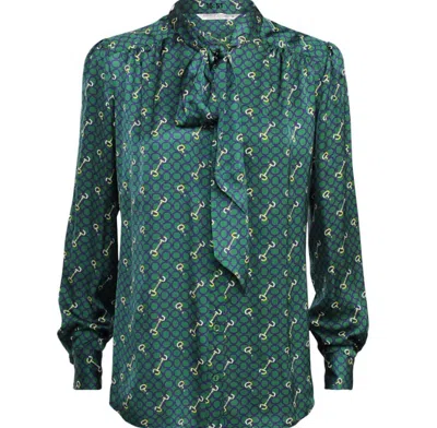 Summum Women's Bits And Rounds Blouse In Forest Green