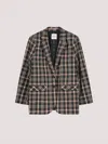 Summum Women's Blazer Check In Multi