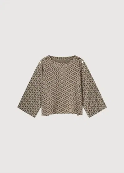 Summum Women's Long Sleeves Top In Desert In Beige