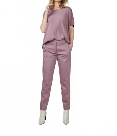 Summum Women's Trousers Classic Stretch Pant In Mauve In Purple