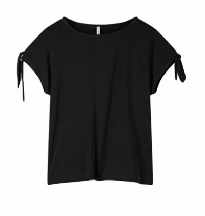 Summum Women's Washed Modal Jersey Top In Black