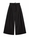 Summum Women's Wide Leg Pants In Black In Black
