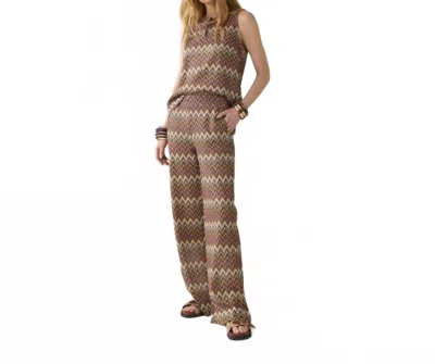 Summum Women's Wide Leg Zig Zag Pant In Multi