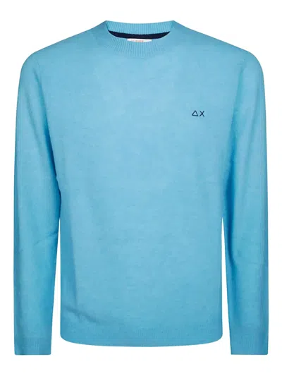 Sun 68 Alpaca Wool Sweater In Blue