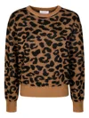 Sun 68 Animal-print Crew-neck Sweater In Animal Print