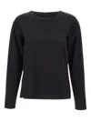 Sun 68 Back-zip Long-sleeve T-shirt In Black