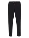 Sun 68 Basic Elasticated-waist Logo Track Pants In Black