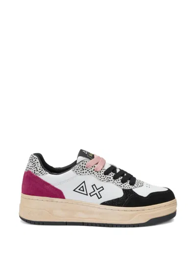Sun 68 Basket Love Sneakers In Multi