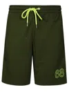 Sun 68 Bermuda In Felpa Dettagli  Fluo In Green