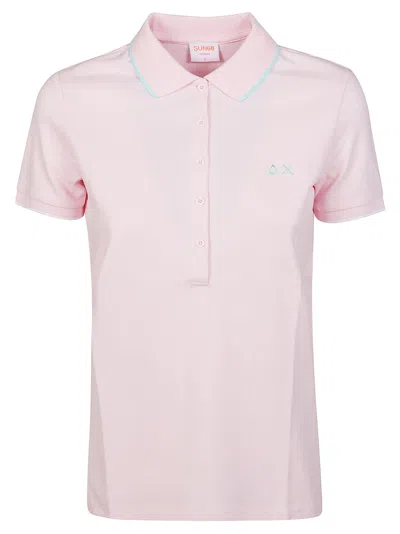 Sun 68 Bordini Polo Shirt In Pink