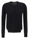 Sun 68 Button Cardigan In Black