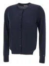 Sun 68 Button Cardigan In Blue