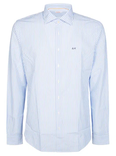 Sun 68 Camicia Bacchettata In White