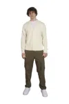 Sun 68 Cardigan Man Sun68 K44123 White Cream In Yellow