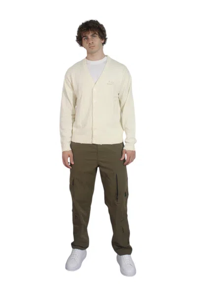 Sun 68 Cardigan Man Sun68 K44123 White Cream In Yellow