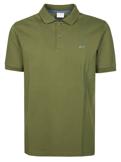 Sun 68 Contrast Pocket Polo For Men In Verde