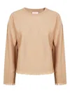 Sun 68 Crew-neck Long-sleeve Sweater In Neutral