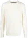 Sun 68 White Wool Sweater In White