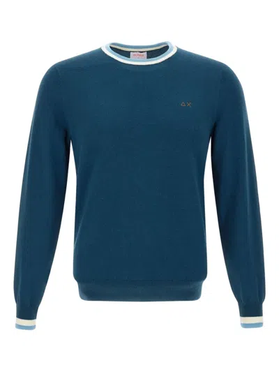 Sun 68 Crew-neck Sweater In Black