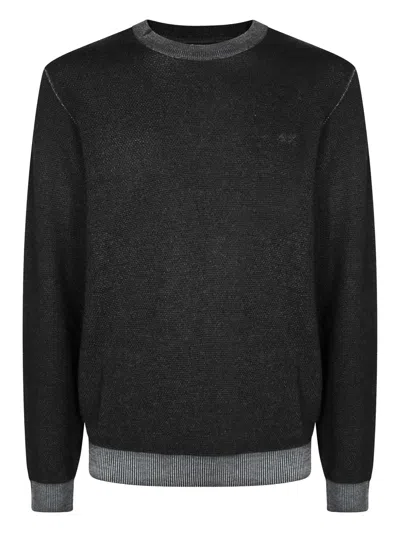 Sun 68 Crew-neck Sweater In Black