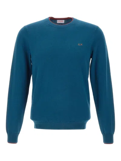 Sun 68 Crew-neck Sweater In Blue