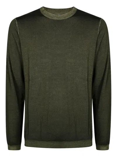 Sun 68 Crew Neck Sweater In Green